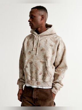 Abercrombie & Fitch Essential Cropped Popover Hoodie